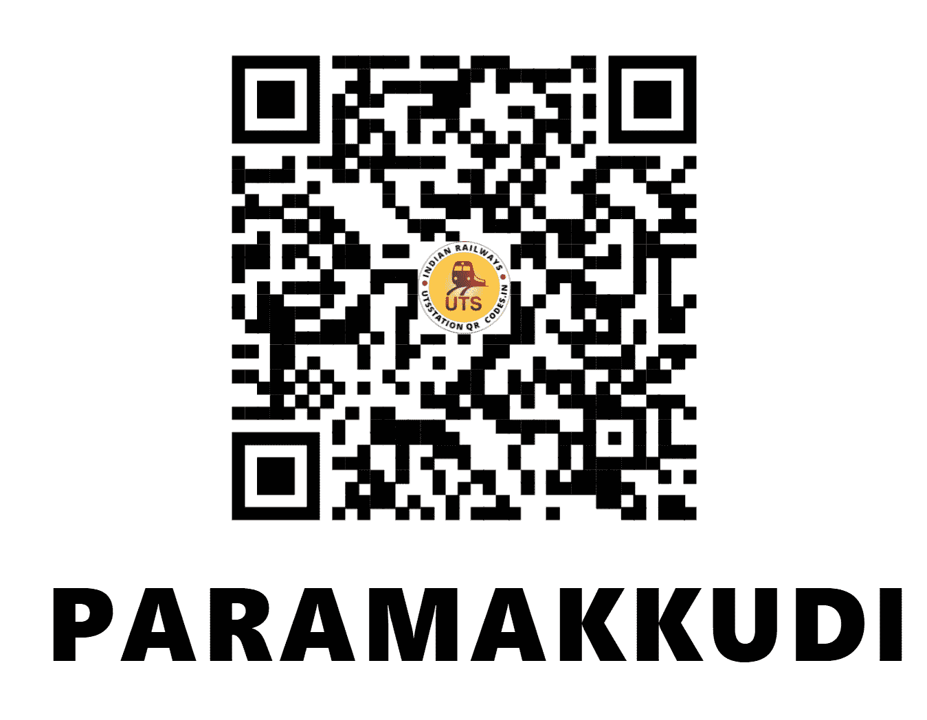 UTS QR Code for PARAMAKKUDI - PMK (SR - TAMIL NADU)